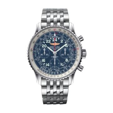 Breitling Cosmonaute Stainless Steel / Blue / Bracelet