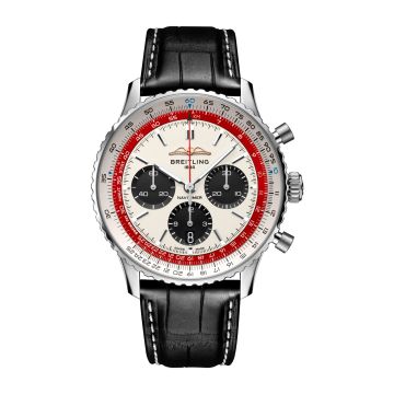 Breitling Navitimer  B01 Chronograph 43 Stainless Steel / Boeing 747 / Alligator - Folding