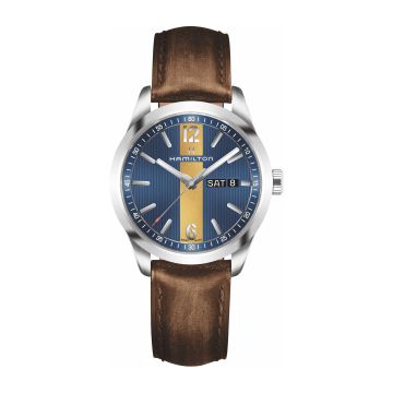 Hamilton Broadway Day Date Quartz Steel / Blue