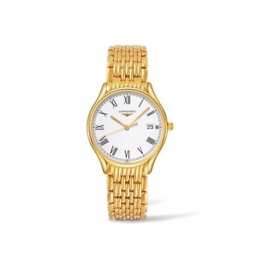 Longines Lyre Quartz 32 Yellow Gold PVD / White / Bracelet