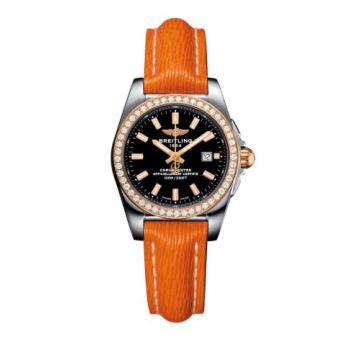 Breitling Galactic 29 Stainless Steel / Rose Gold / Diamond / Trophy Black / Sahara