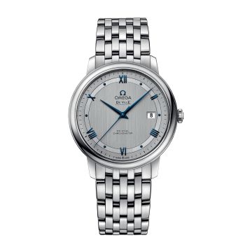 Omega De Ville Prestige Co-Axial 39.5 Stainless Steel / Vintage Silver / Bracelet