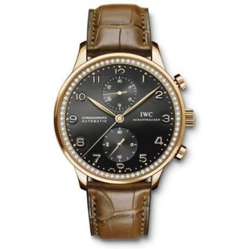 IWC Schaffhausen Portuguese Chrono-Automatic Rose Gold / Black / Diamond