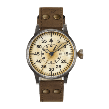 Laco Pilot Watch Original Wien Erbstück Stainless Steel / Superluminova