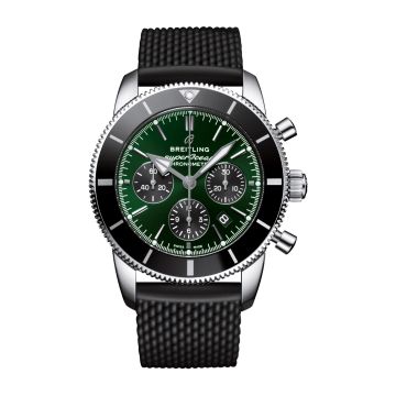 Breitling Superocean Heritage II B01 Chronograph 44 Stainless Steel / Green / Rubber