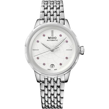 Mido Rainflower Origin Stainless Steel / White - Sapphire / Bracelet