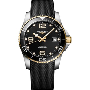 Longines HydroConquest 41 Automatic Stainless Steel - Yellow Gold / Black / Rubber