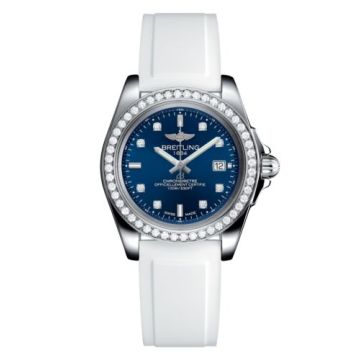 Breitling Galactic 32 Sleek Edition Stainless Steel / Diamond / Horizon Blue Diamond / Rubber