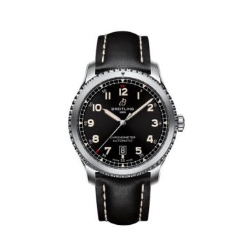 Breitling Aviator 8 Automatic 41 Stainless Steel / Black / Calf / Folding