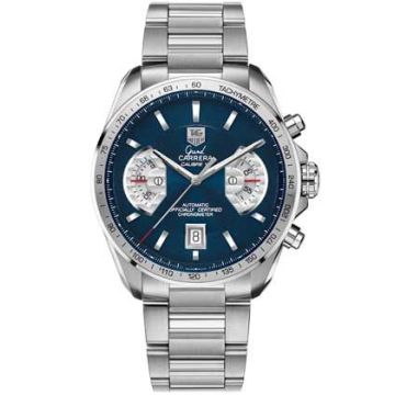 TAG Heuer Grand Carrera Calibre 17 RS 43 Stainless Steel / Blue / Japan