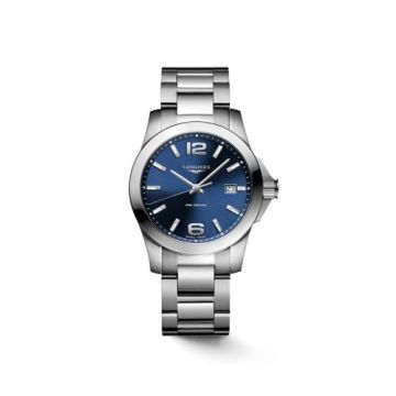 Longines Conquest Quartz 34 Stainless Steel / Blue