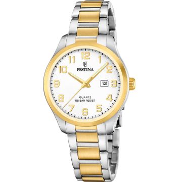 Festina Classic Date Two-tone / White 34mm