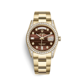 Rolex Day-Date 36 Yellow Gold Diamonds / Oyster / Bull's Eye