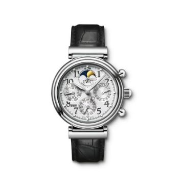 IWC Schaffhausen Da Vinci Perpetual Stainless Steel / Silver / English