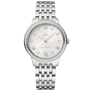 Omega De Ville Master Chronometer 34 Stainless Steel - Diamond / Silver / Bracelet