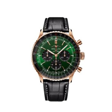 Breitling Navitimer B01 Chronograph 46 Red Gold / Green