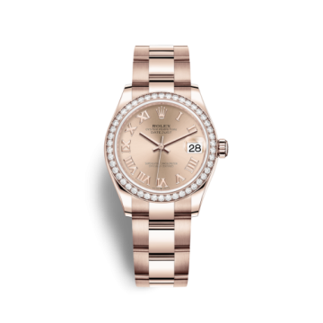 Rolex Datejust 31 Rose Gold / Diamond / Rose - Roman / Oyster