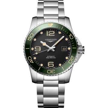 Longines HydroConquest 41 Automatic Stainless Steel / Matte Black / Bracelet