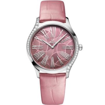Omega De Ville Trésor 36 Stainless Steel / Pink - Lotus / Alligator