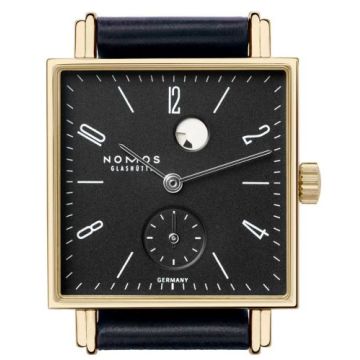 Nomos Glashütte Tetra Gold Gangreserve anthrazit