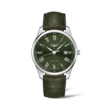 Longines Master Collection 42 Date Stainless Steel / Green - Roman