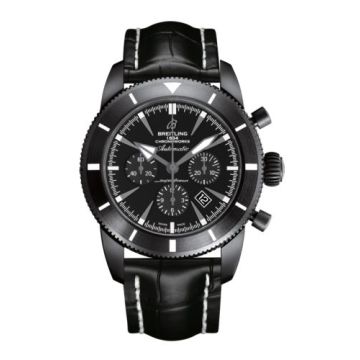 Breitling Superocean Heritage 46 Chronoworks Ceramic / Black / Croco