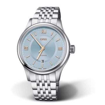 Oris Classic Date 42 Stainless Steel / Ice Blue / Bracelet