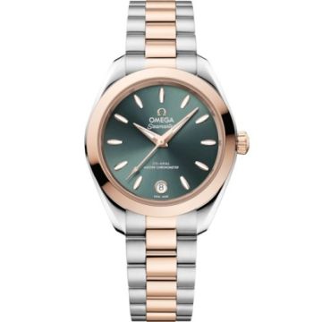 Omega Seamaster Aqua Terra 150M Master Co-Axial 30 Stainless Steel - Sedna Gold / Pine