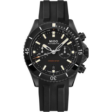 Mido Ocean Star Chronograph DLC / Black / Rubber