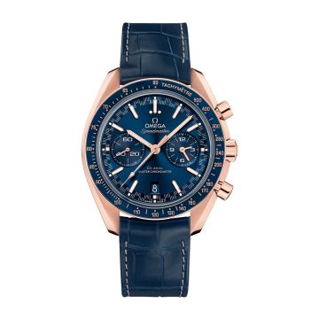 Omega Speedmaster Racing Master Co-Axial / Sedna / Blue / Alligator