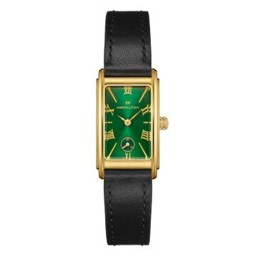 Hamilton Ardmore Quartz 18.7 Yellow Gold / Green