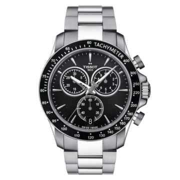 Tissot V8 Quartz Chronograph Stainless Steel / Black / Bracelet