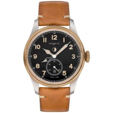 Montblanc 1858 Automatic Dual Time Stainless Steel / Bronze / Black
