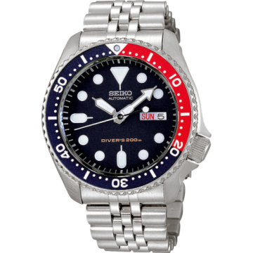 Seiko SKX009 Black / Stainless Steel