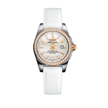 Breitling Galactic 29 Stainless Steel / Rose Gold / Diamond / Pearl / Rubber