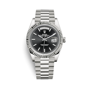 Rolex Day-Date 40 White Gold / Black