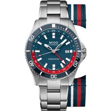Mido Ocean Star GMT Stainless Steel / Blue / Bracelet