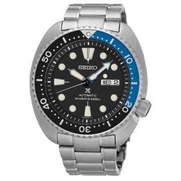 Seiko Prospex Diver Turtle Stainless Steel / Black / Bracelet / Batman