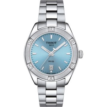 Tissot PR 100 Sport Chic 36 Stainless Steel / Blue / Bracelet