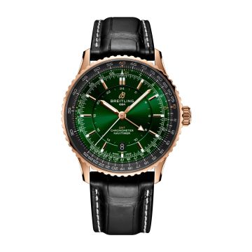 Breitling Navitimer GMT 41 Automatic Red Gold / Green