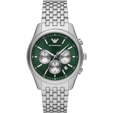 Emporio Armani Antonio Chronograph Silver / Green