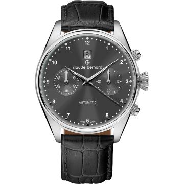 Claude Bernard Proud Heritage Automatic Chronograph Black / Grey