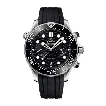 Omega Seamaster Diver 300M Master Co-Axial 44 Chronograph Stainless Steel /  Black / Rubber