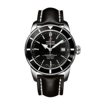 Breitling Superocean Heritage 42 Stainless Steel / Black / Volcano Black / Calf