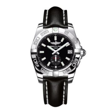 Breitling Galactic 36 Automatic Stainless Steel / Onyx Black / Calf