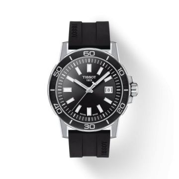 Tissot Supersport Stainless Steel / Black / Rubber