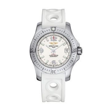 Breitling Colt 36 Stratus Silver / Rubber / Pin