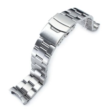 Super-O Boyer 22mm Stainless Steel Bracelet for Seiko SKX007 SKX009 SKX011 - 10mm