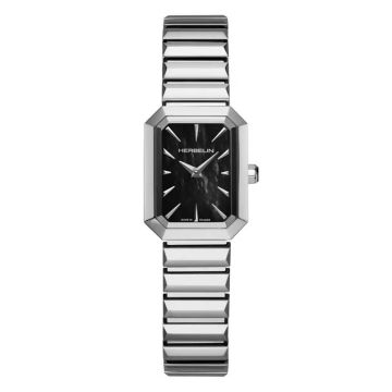 Herbelin Octogone Quartz Nacre Noire & Acier