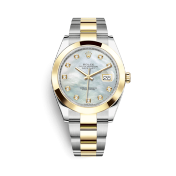 Rolex Datejust 41 Rolesor Yellow Smooth / Oyster / MOP